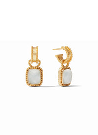 Julie Vos Marbella Hoop & Charm Earrings