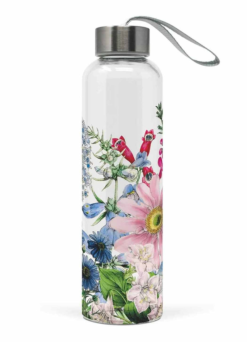 Glass Water Bottle - Floriculture