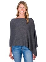 Alashan Cashmere Poncho in Graphite