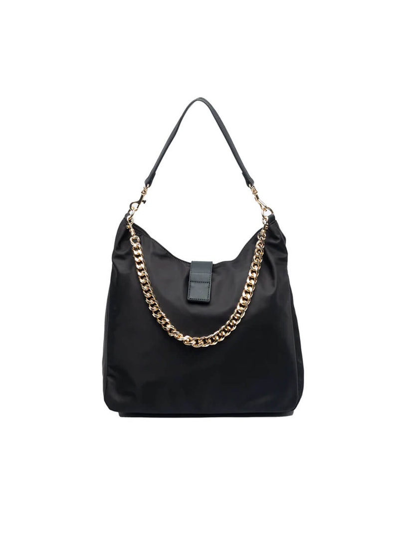WanderFull Black HydroHobo Bag with Gold Hardware