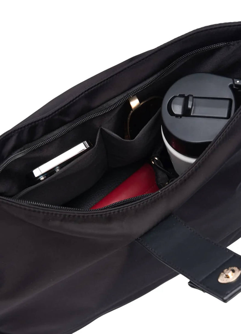 WanderFull Black HydroHobo Bag with Gold Hardware