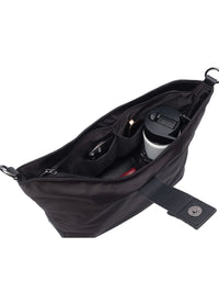 WanderFull Black HydroHobo Bag with Gunmetal Hardware