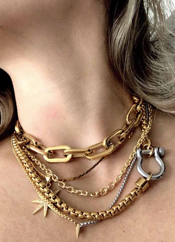 Artizan Joyeria Herradura Mix Single Necklace