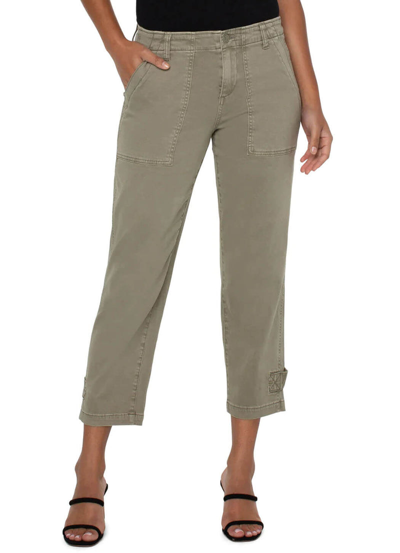 Liverpool Utility Cropped Cargo Pant