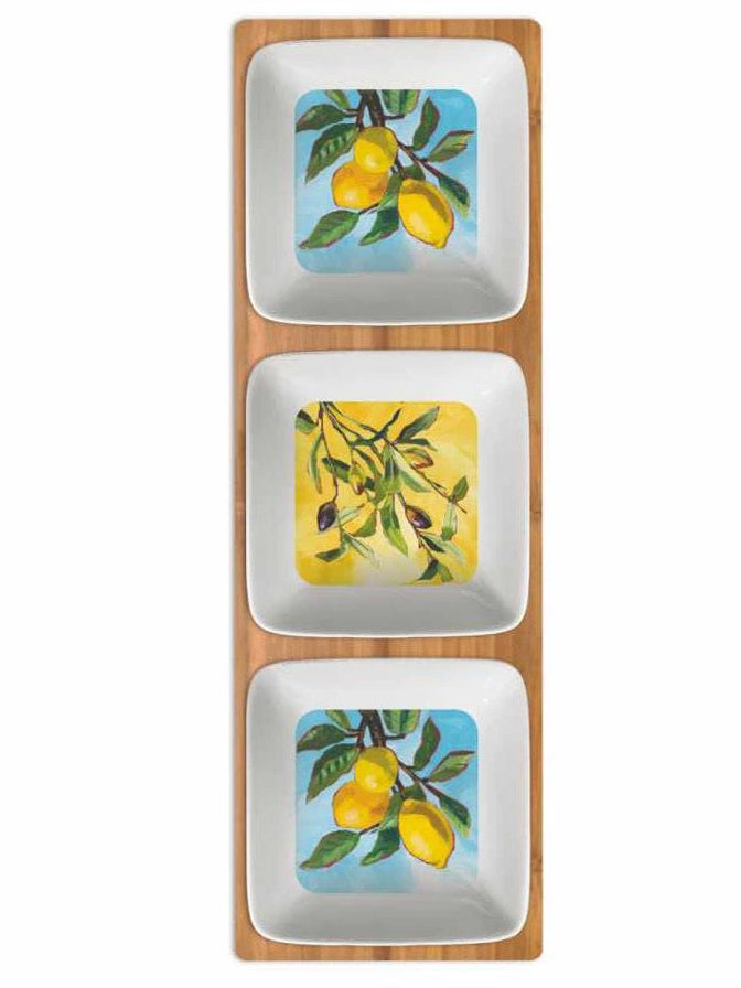 Dipping Dish - Lemon/Olive Musee