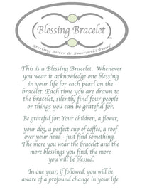 Blessing Bracelet Count Your Blessings In White Pearl