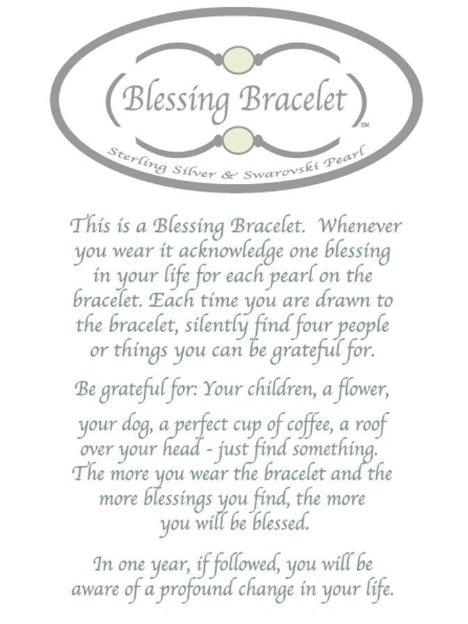 Blessing Bracelet in Snowflake Quartz 12mm Beads