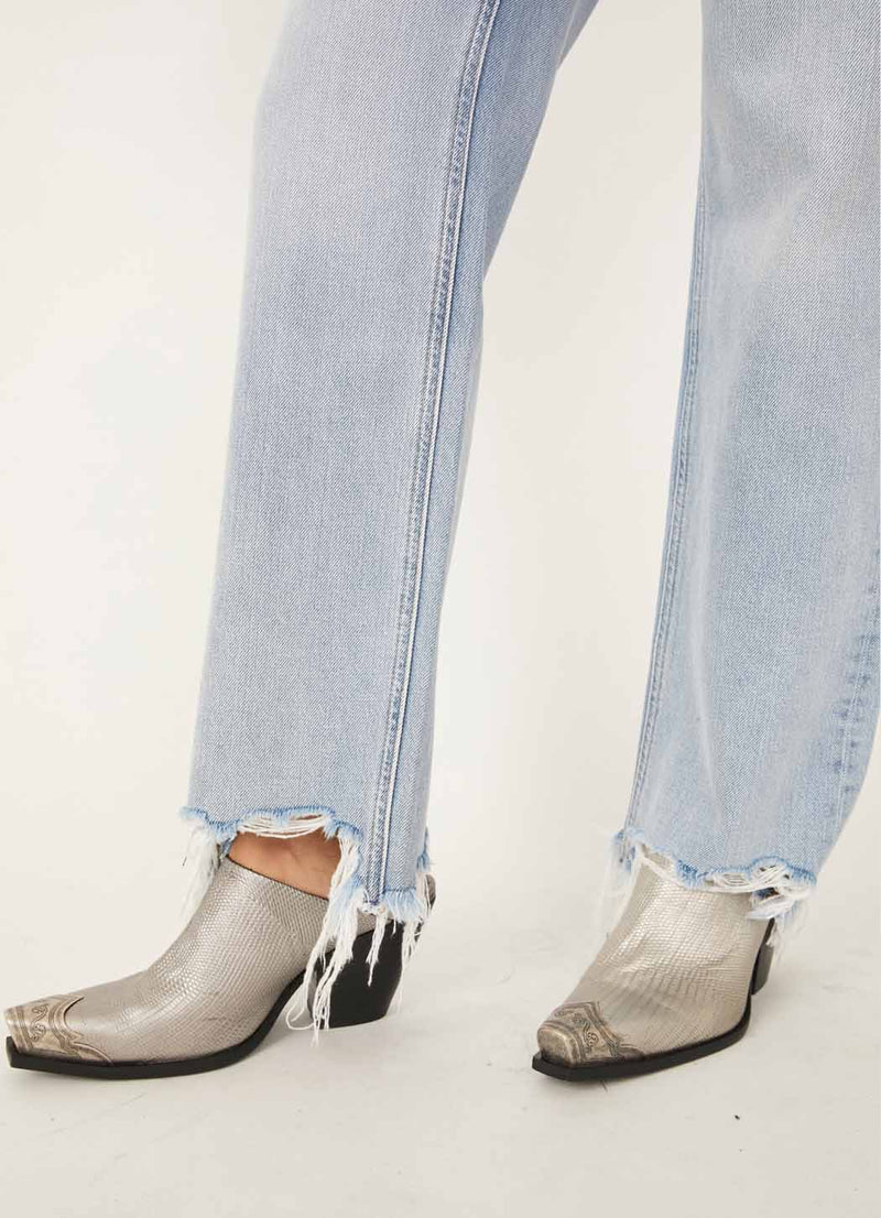 Free People Maggie Mid Rise Straight Jean