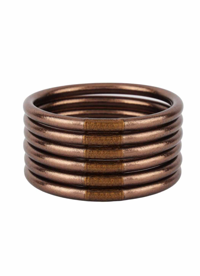 BuDhagirl Meteorite All Weather Bangles - Set of 6