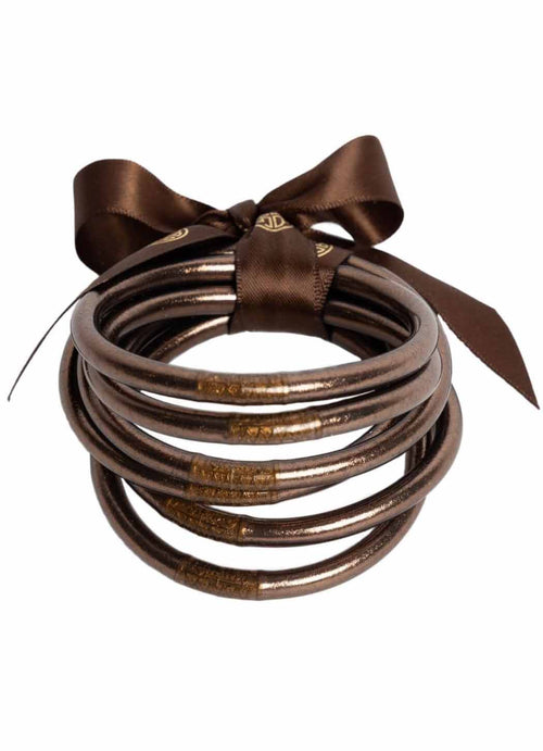 BuDhagirl Meteorite All Weather Bangles - Set of 6