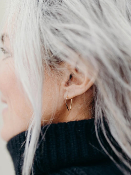 Hello Adorn Tiny Horseshoe Earrings