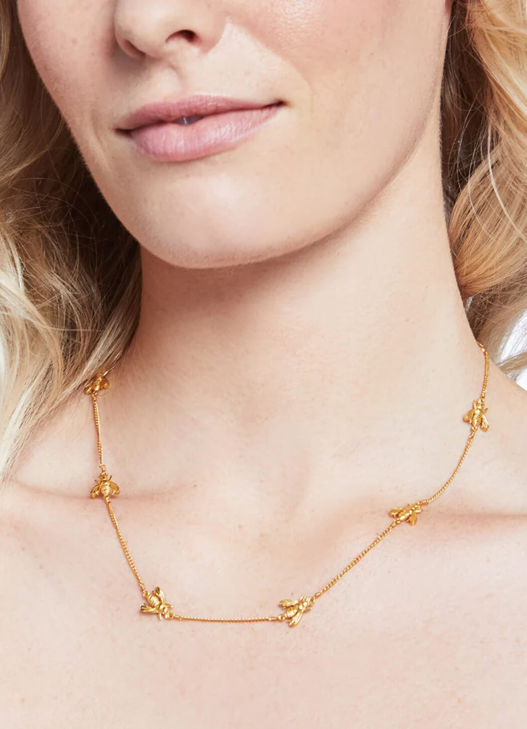 Julie Voss Bee Delicate Station Necklace