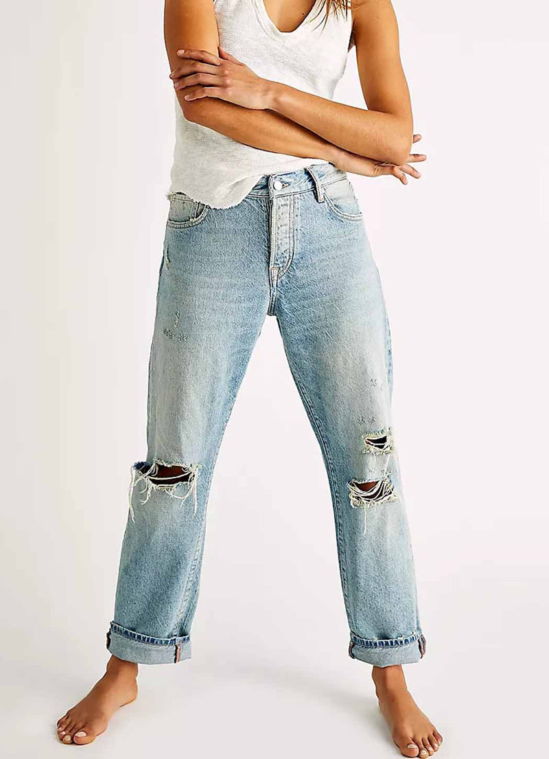 Free People Bren Boyfriend Jean