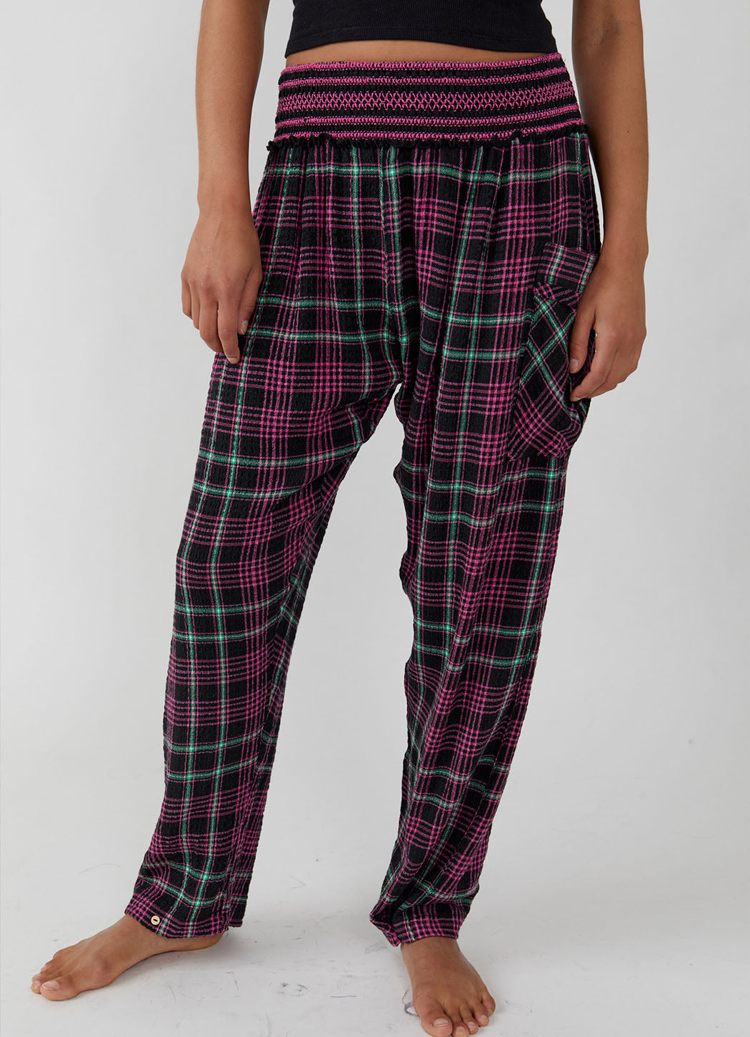 Free People Plaid About You Pants – Details Direct