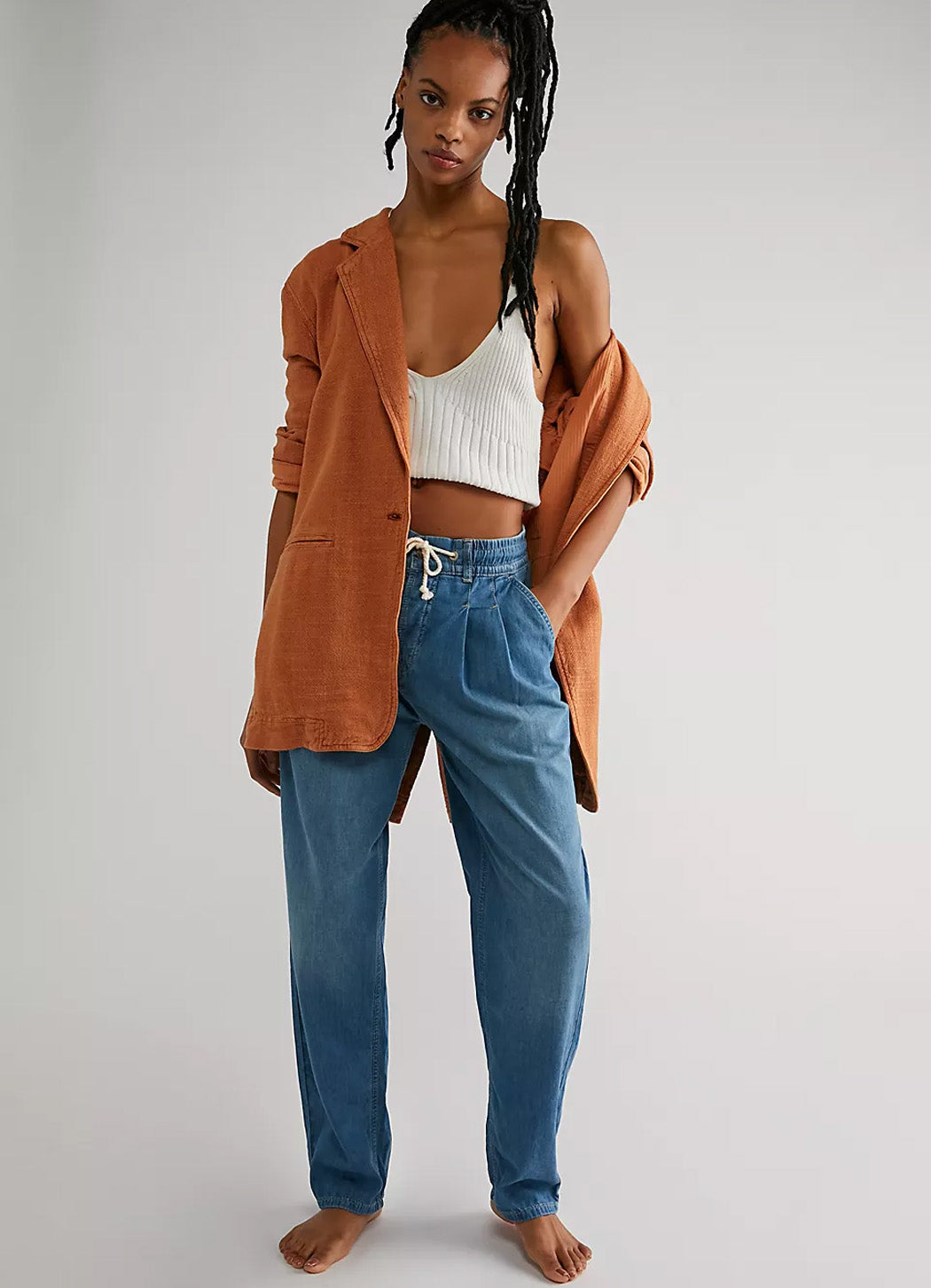 Free People Luna Denim Pull On