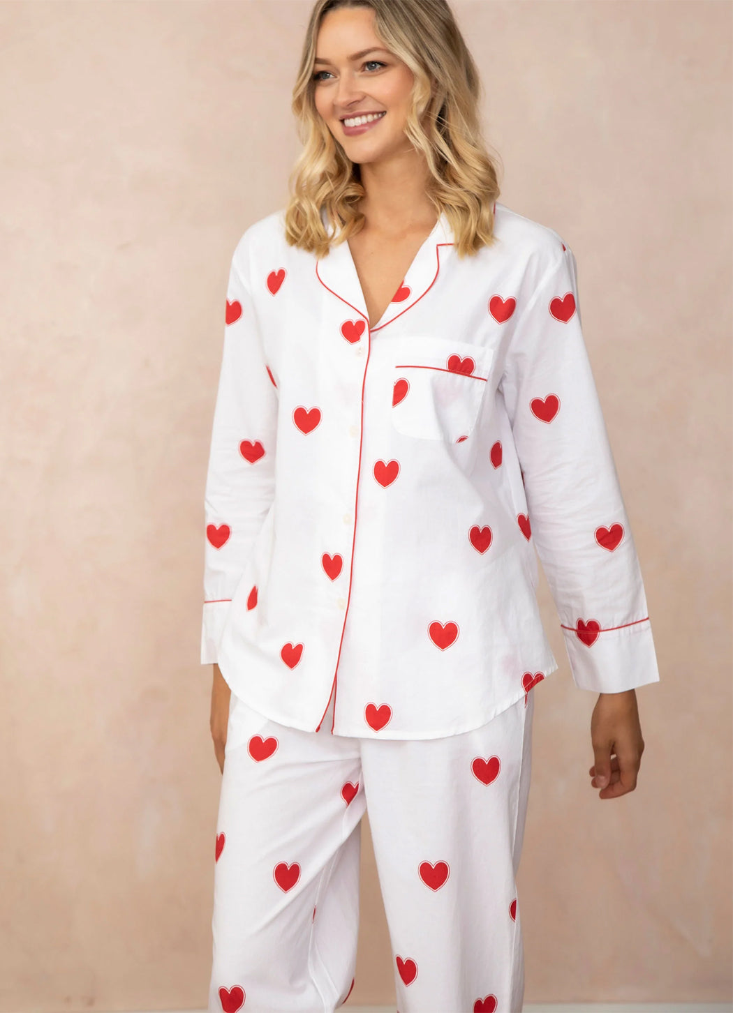 Long Cotton Pajama Sets  Women's Sleep Sets - Printfresh