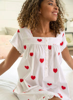 Printfresh Queen of Hearts Pintuck Nightgown