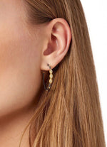 Freida Rothman Signature Marquise Hoop Earrings