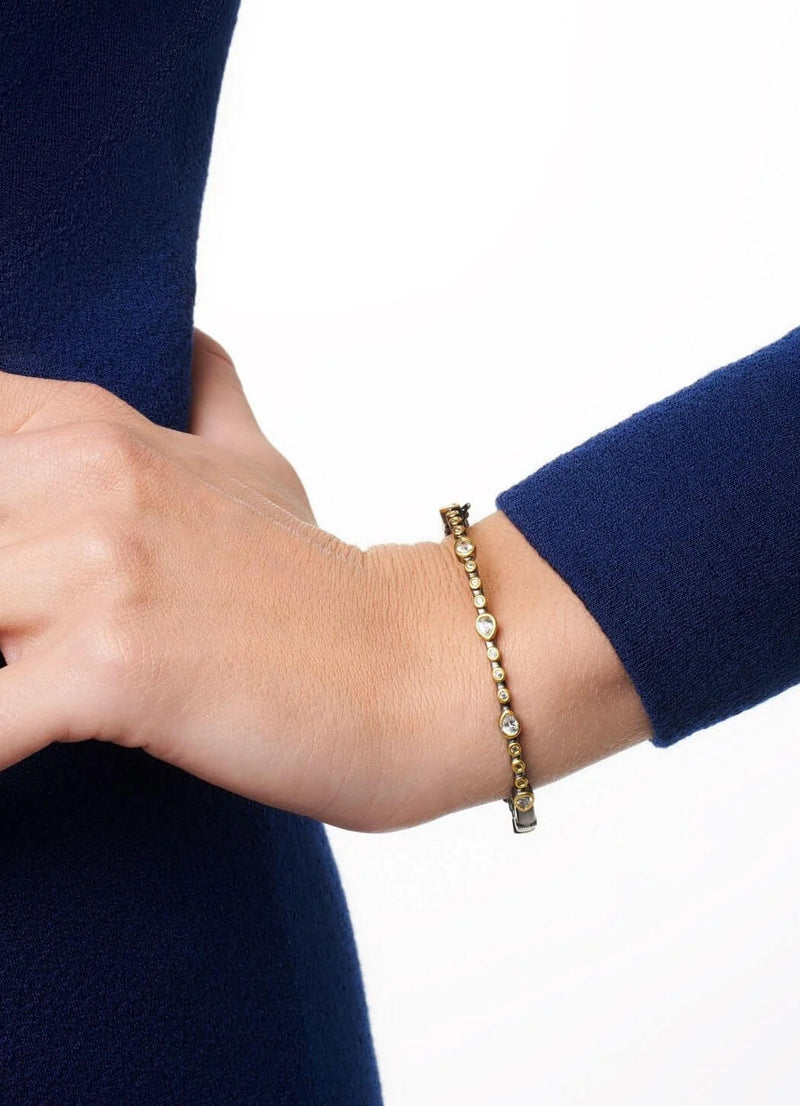Freida Rothman Teardrop Station Hinge Bangle