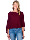 Alashan Cashmere Poncho in Paprika