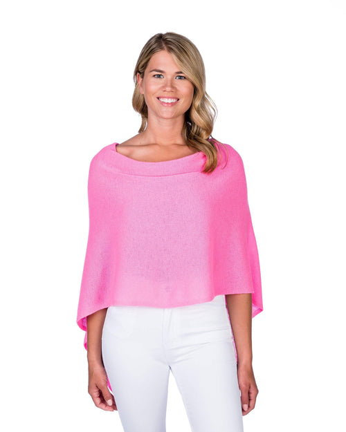 Alashan Cashmere Poncho in Smoothie