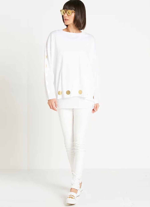 Planet Metallic Polka Dot Boxy Tee