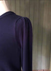 Elliott Lauren Ruched Sleeve Crew Sweater