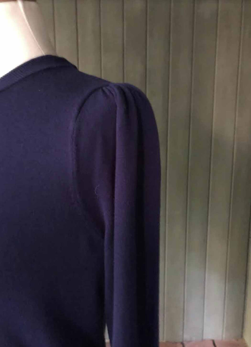 Elliott Lauren Ruched Sleeve Crew Sweater