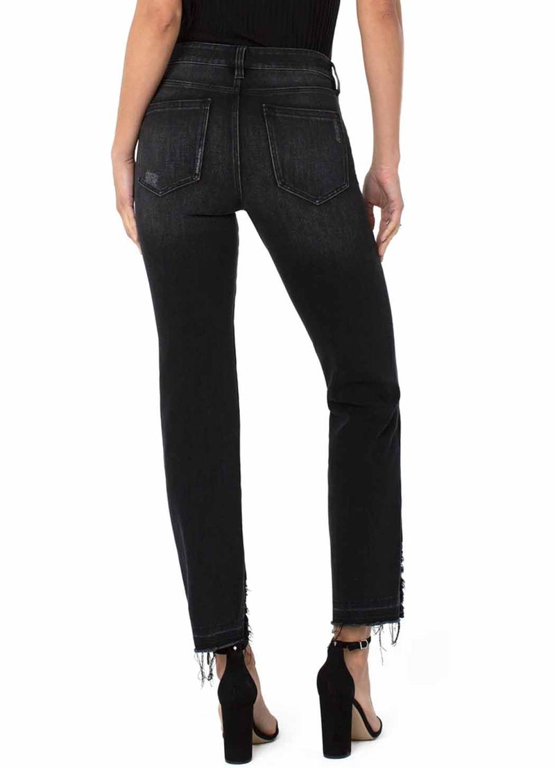 Liverpool Sadie Straight w/ Distressed Hem Jean