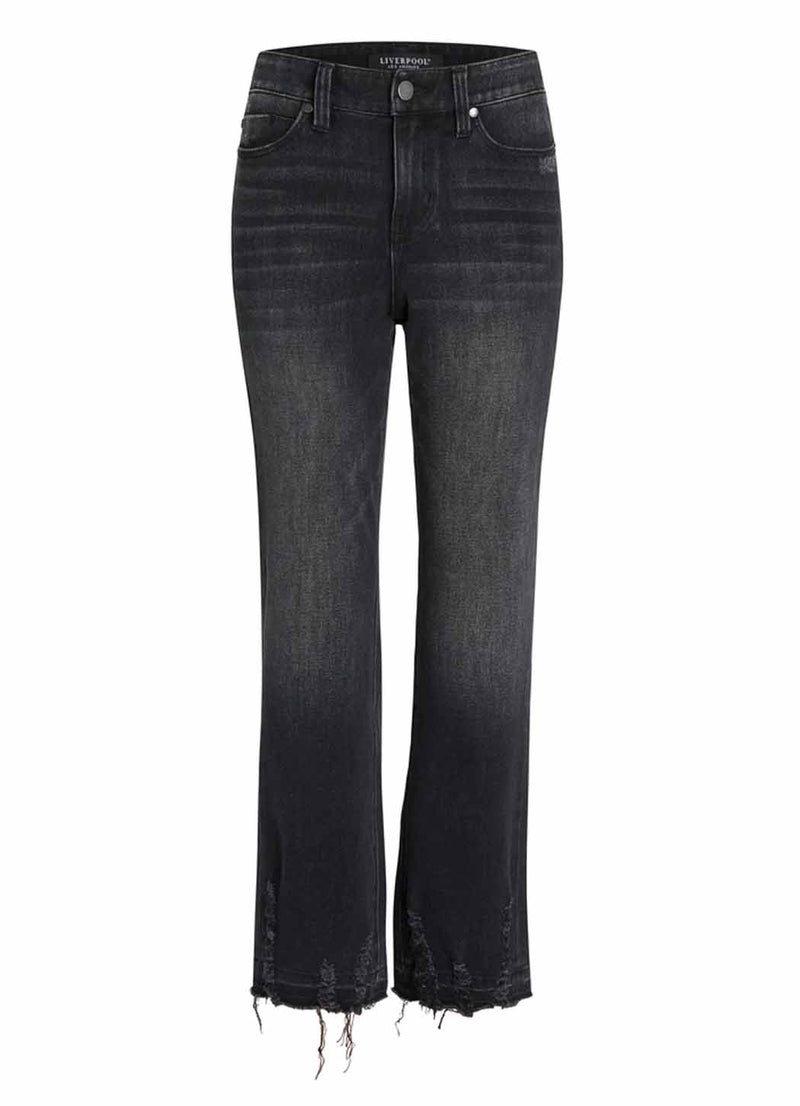 Liverpool Sadie Straight w/ Distressed Hem Jean