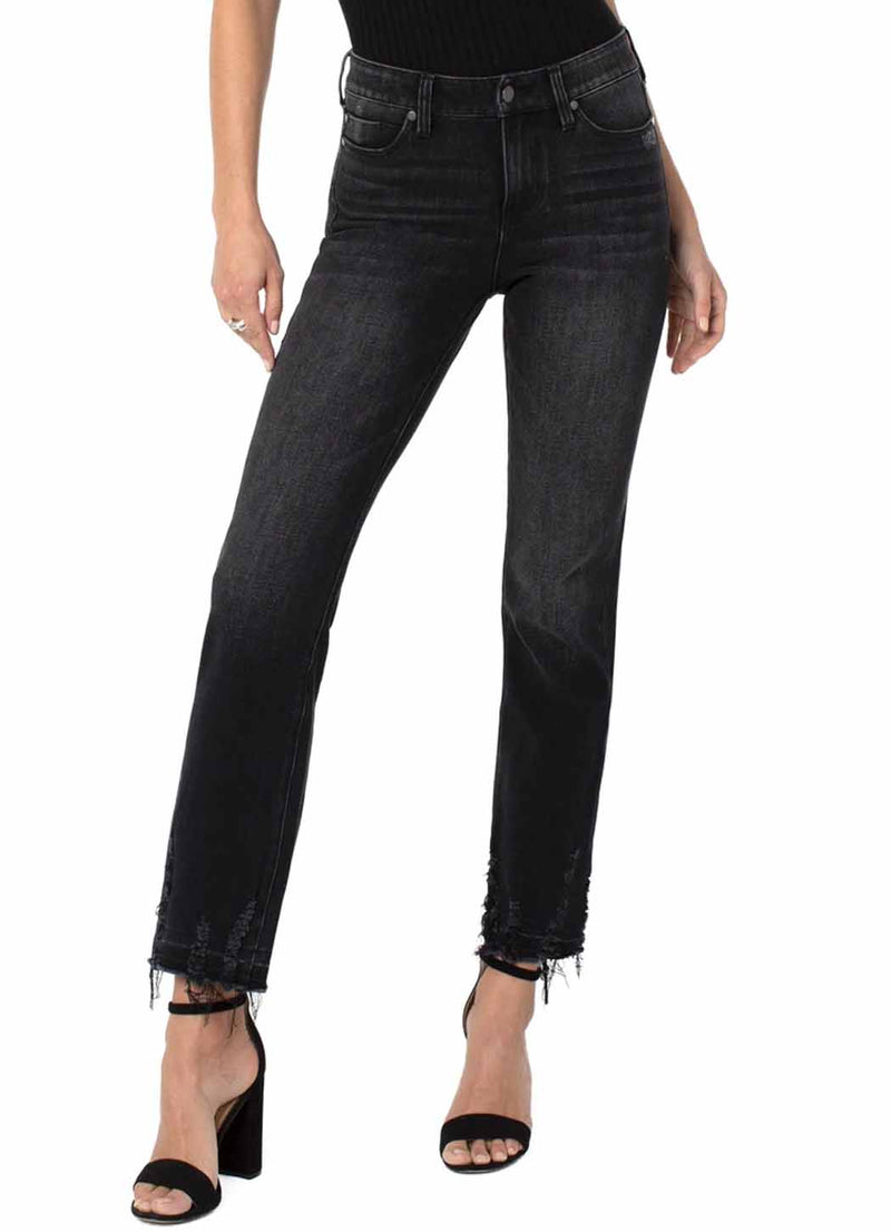 Liverpool Sadie Straight w/ Distressed Hem Jean