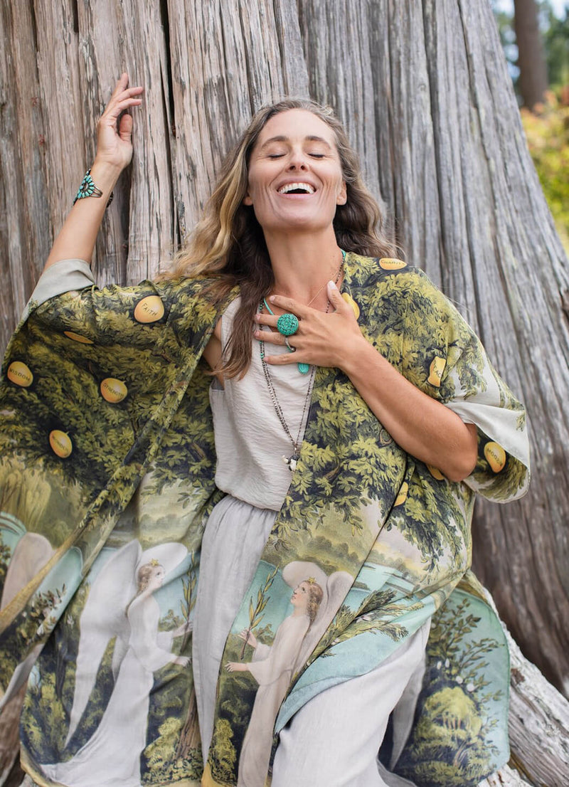 Market of Stars Tree of Life Starduster Bamboo Bohemian Kimono