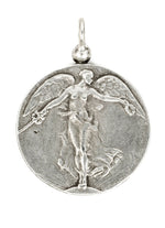 French Kande Rolo Chain with L'ange Medallion