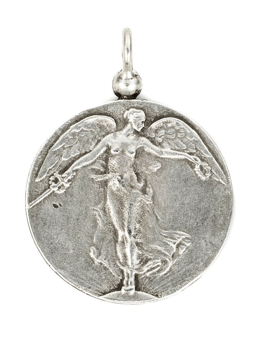 French Kande Rolo Chain with L'ange Medallion