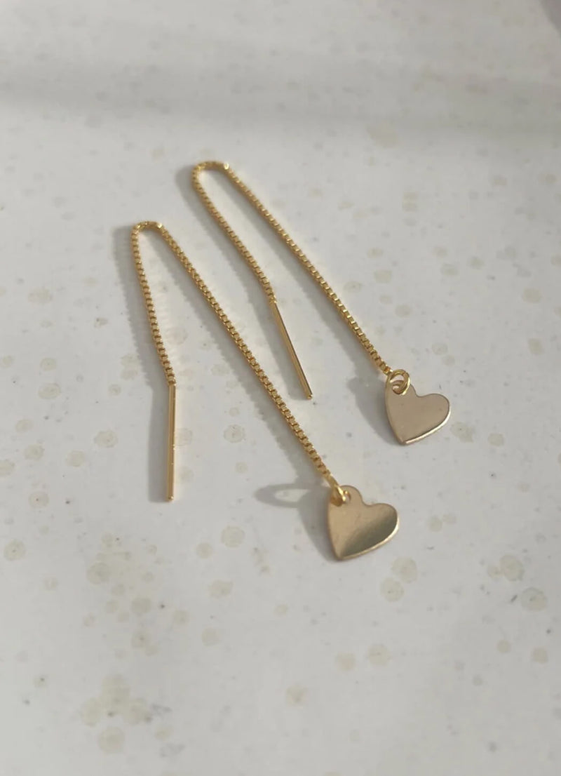 Token Jewelry Heart Charm Threaders