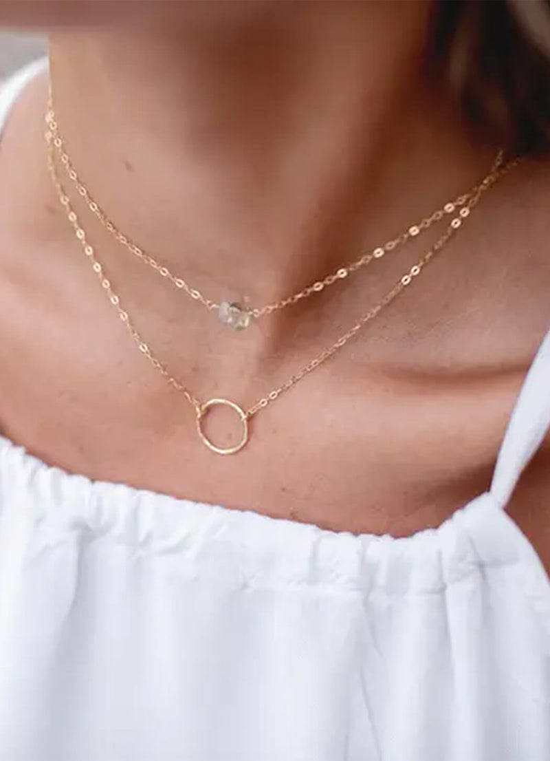 Token Jewelry Eternity Necklace