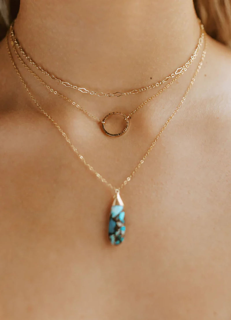 Token Jewelry Sunburst Necklace