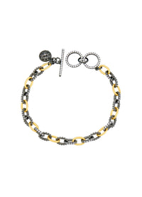 Freida Rothman Alternating Chain Link Bracelet