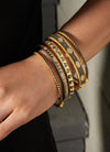 Freida Rothman Signature Bezel Pave Hinge Bangle