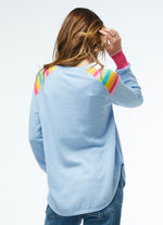 Zaket & Plover Stripe Shoulder Sweater
