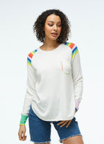 Zaket & Plover Stripe Shoulder Sweater