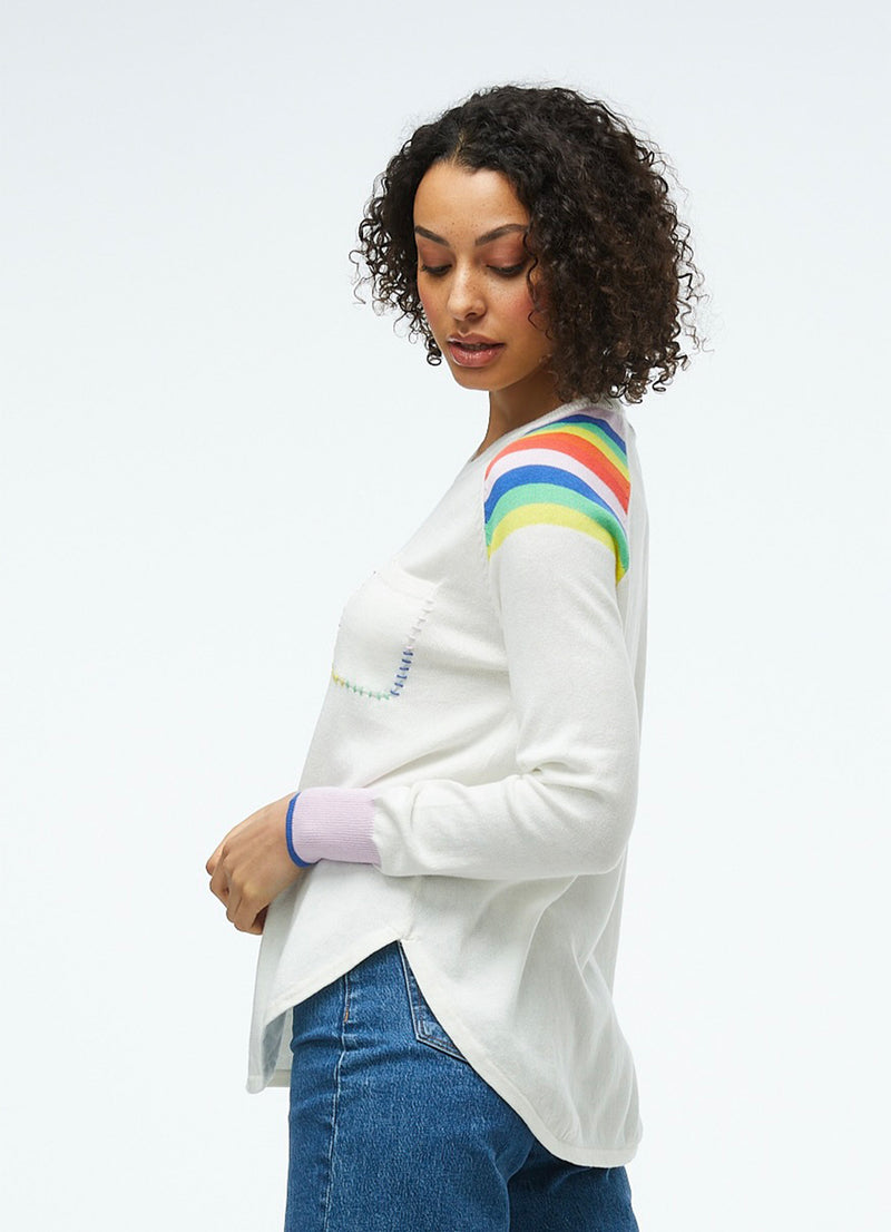 Zaket & Plover Stripe Shoulder Sweater