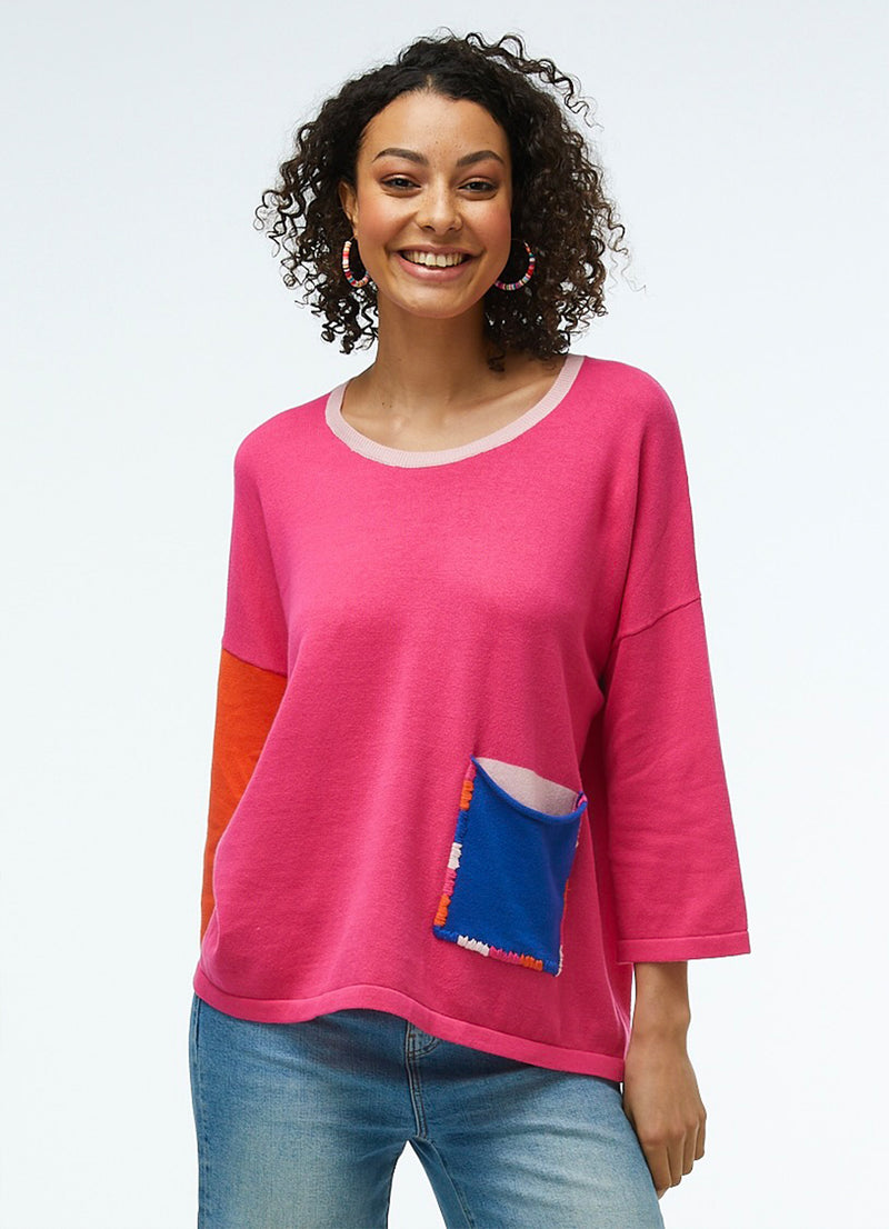 Zaket & Plover Embroidered Pocket Sweater