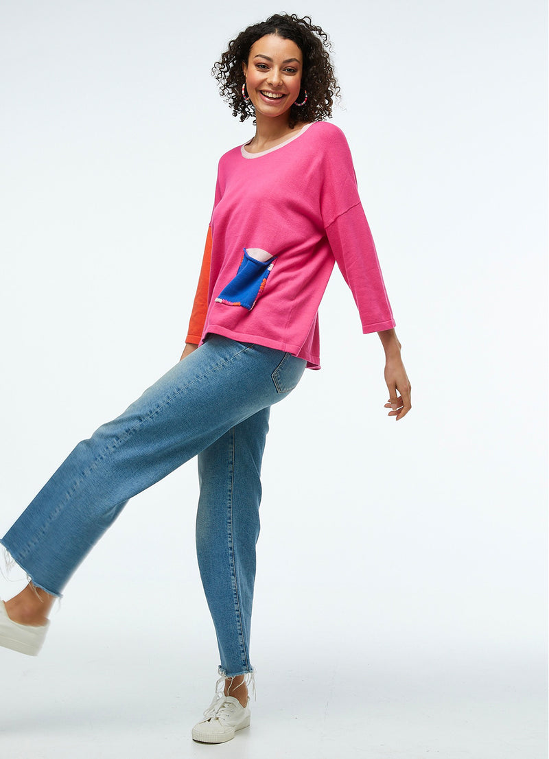 Zaket & Plover Embroidered Pocket Sweater