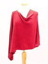 Alashan Cashmere Poncho in Coral Reef