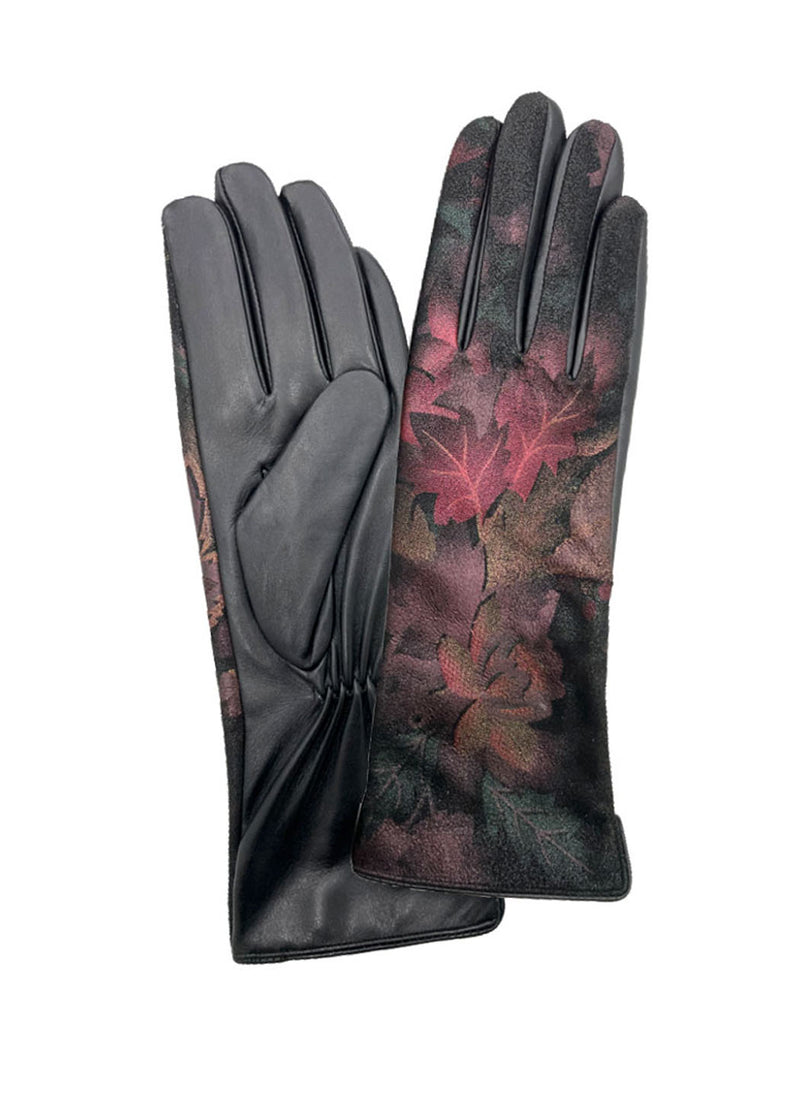 Dupatta Designs Camellia Printed Leather Gloves