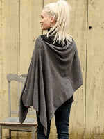 Alashan Cashmere Poncho in Graphite