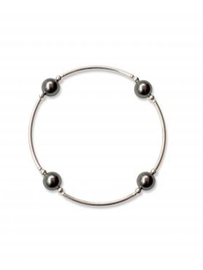 Blessing Bracelet Graphite Pearl Smaller Bead 