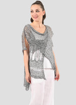 B&K Moda Distressed Knit Wrap