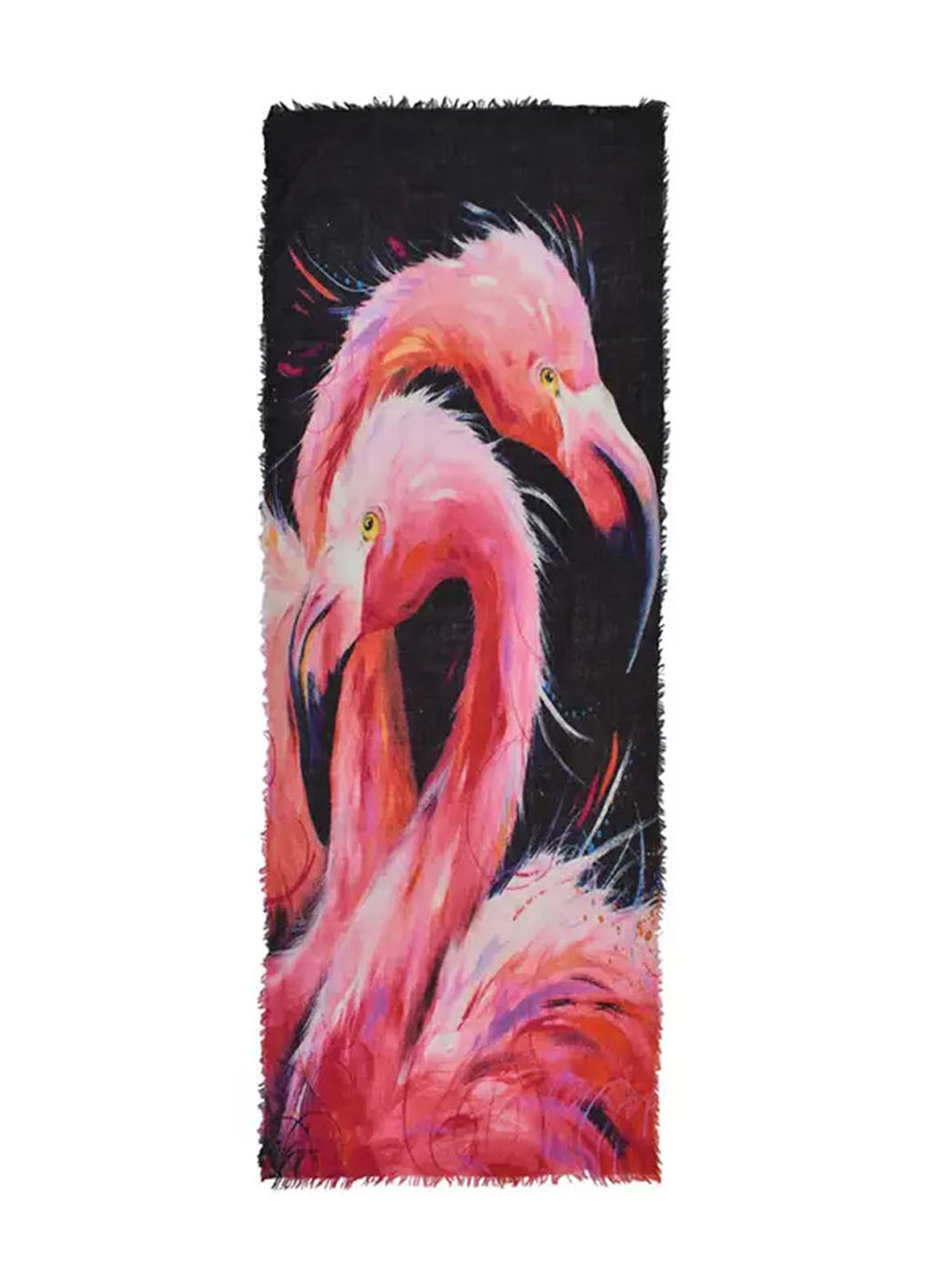 Dupatta Designs Flamingo Digital Print Wool Scarf